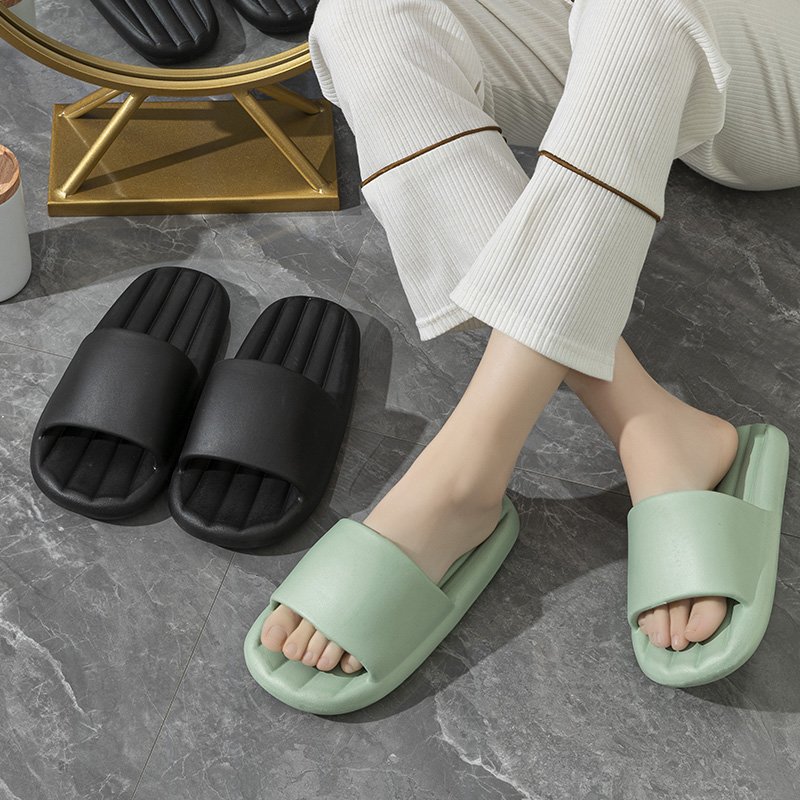Non-slip Slippers Wholesale Colorful Soft Thick Sole Slides Slippers Flip Flops Women's Shoes Men's Shoes Bathroom