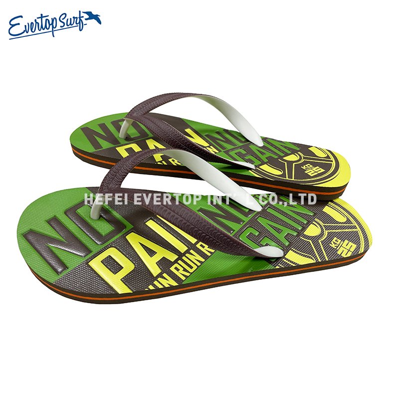 Fashion casual rubber sandal shoes indoor outdoor men's non-slip summer luxury flip-flops slippers