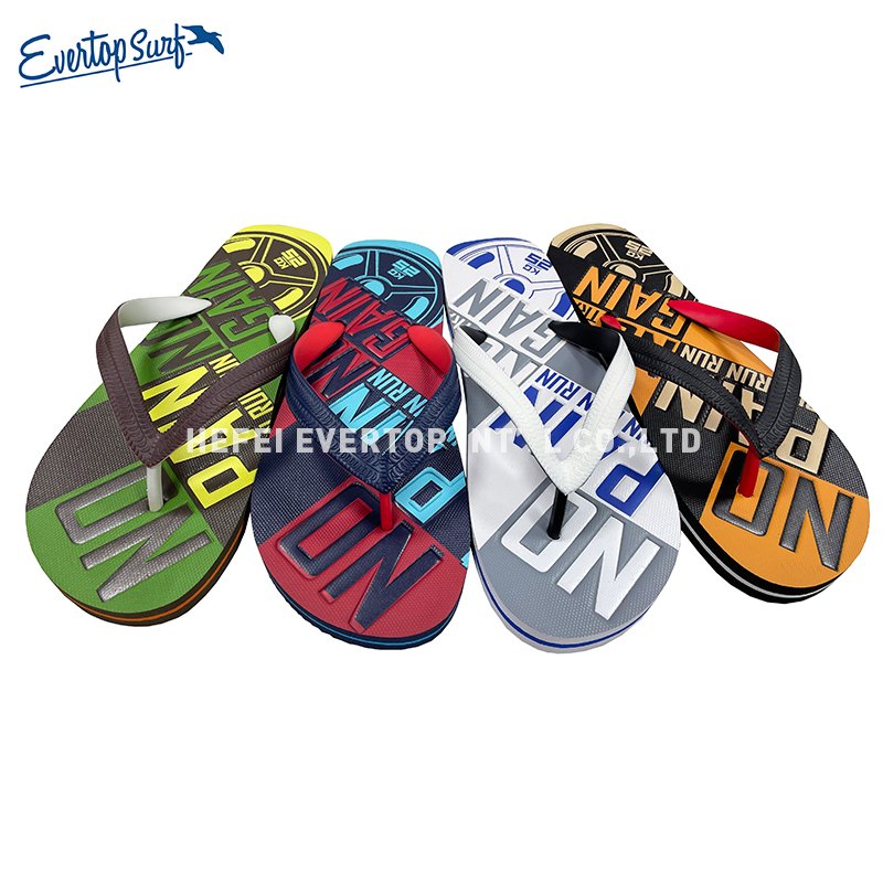 Fashion casual rubber sandal shoes indoor outdoor men's non-slip summer luxury flip-flops slippers