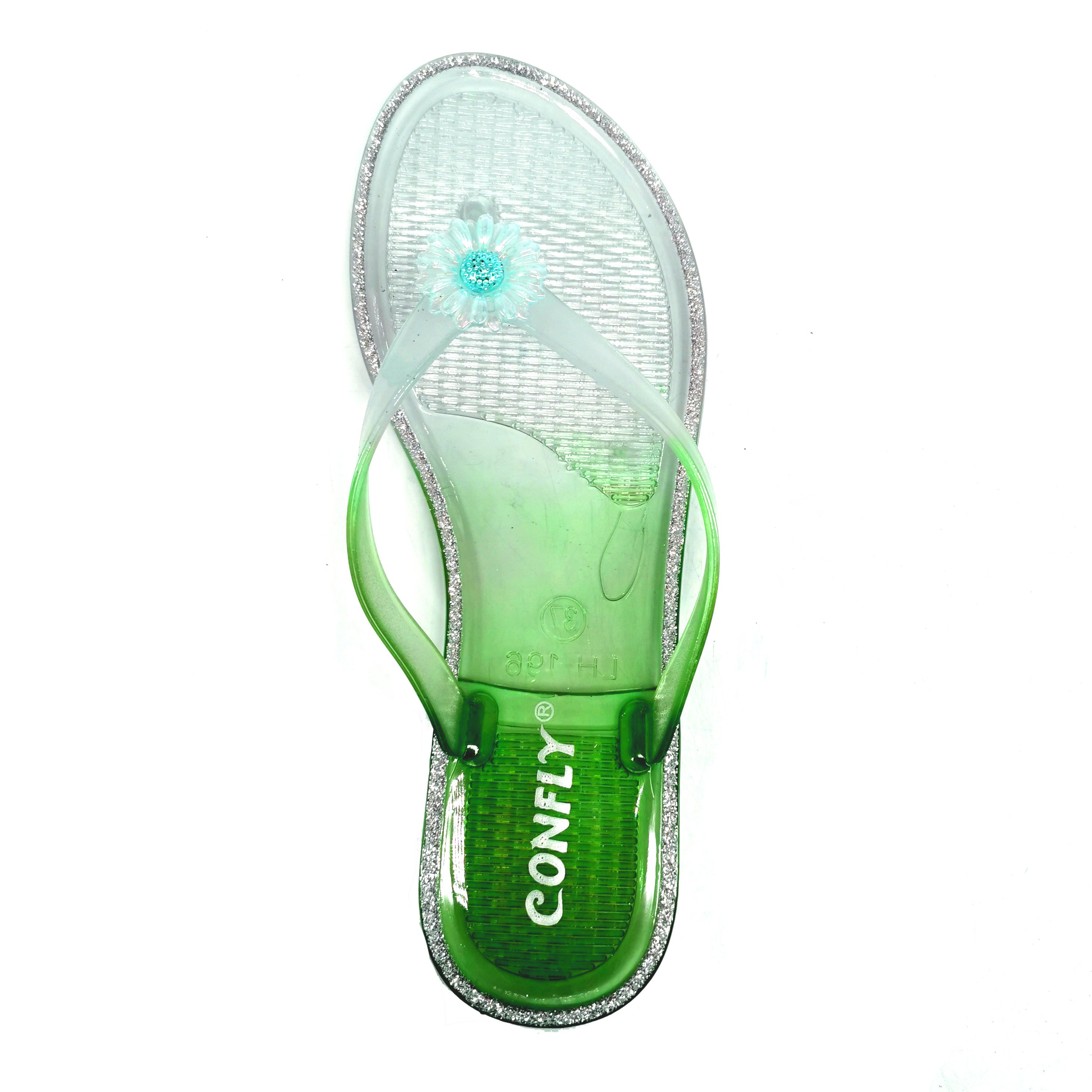 Summer New Beach Sandals Waterproof Platform Word Buckle Open-Toe Plat For Ladies Flip Flop
