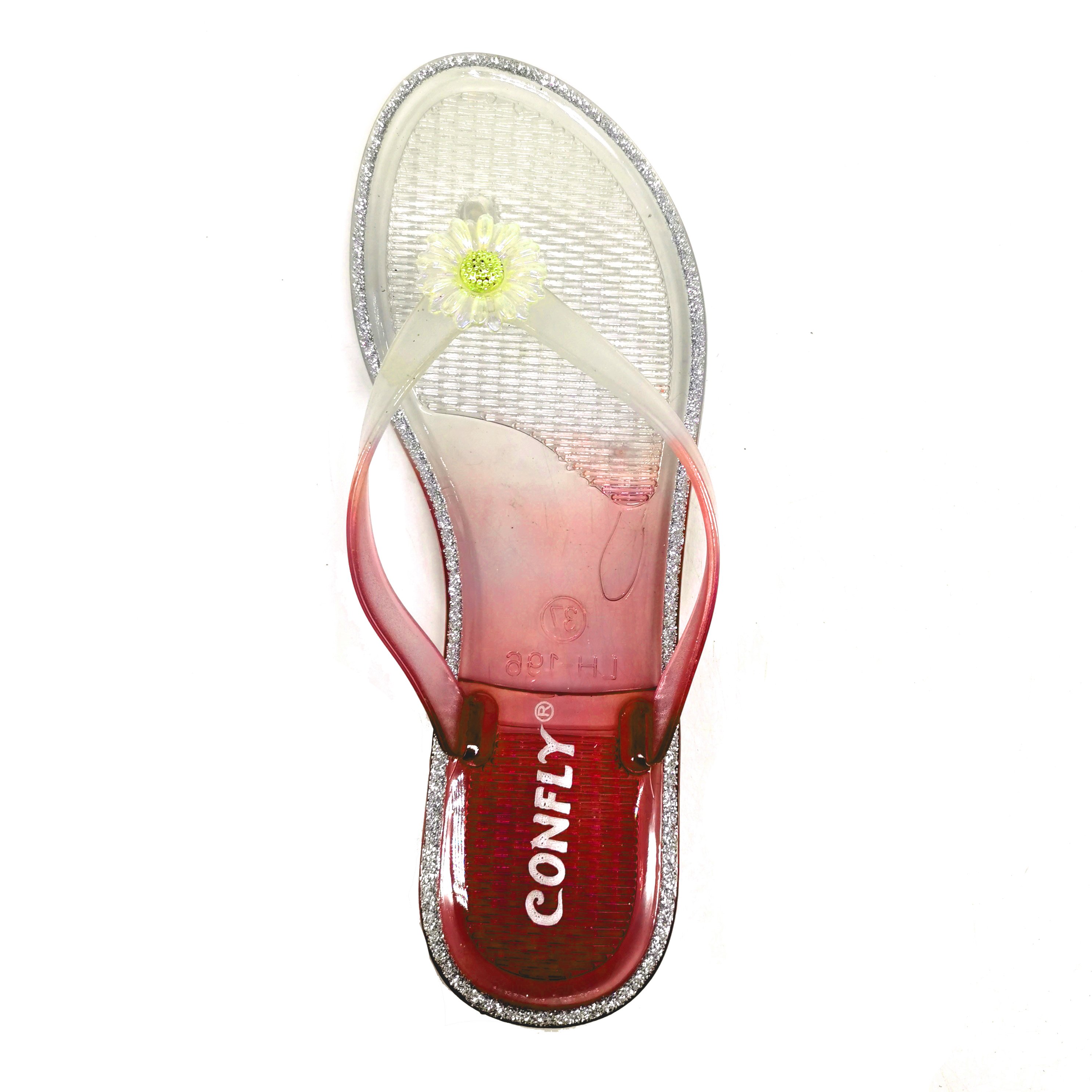 Summer New Beach Sandals Waterproof Platform Word Buckle Open-Toe Plat For Ladies Flip Flop