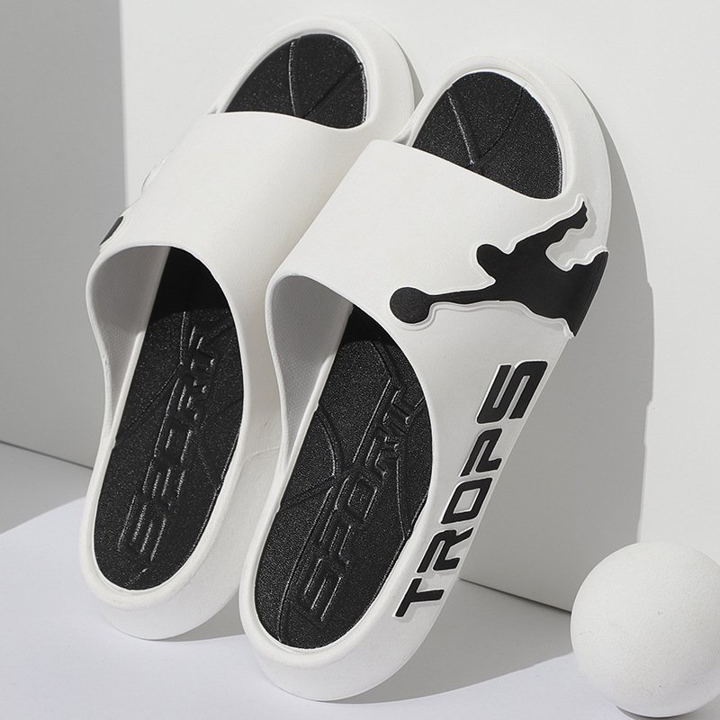 Ladies New Design PVC Beach Soft Sole Casual Shoes Dual Indoor Out Wear Anti-slip Slides Sandal Slippers Shoe for Men & Women