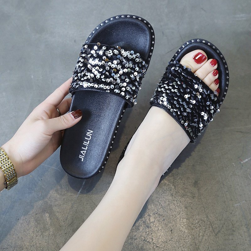 New Design Thick Women's Sandals Flip-flops Waterproof Ladies Fashion Slides Slippers