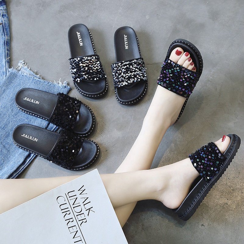 New Design Thick Women's Sandals Flip-flops Waterproof Ladies Fashion Slides Slippers