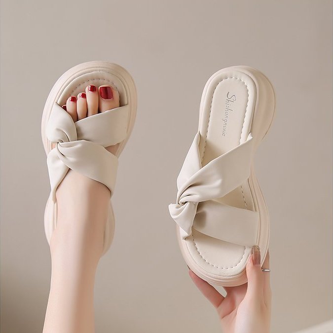 Best selling causal shoe slides platform women slipper shoes with high quality