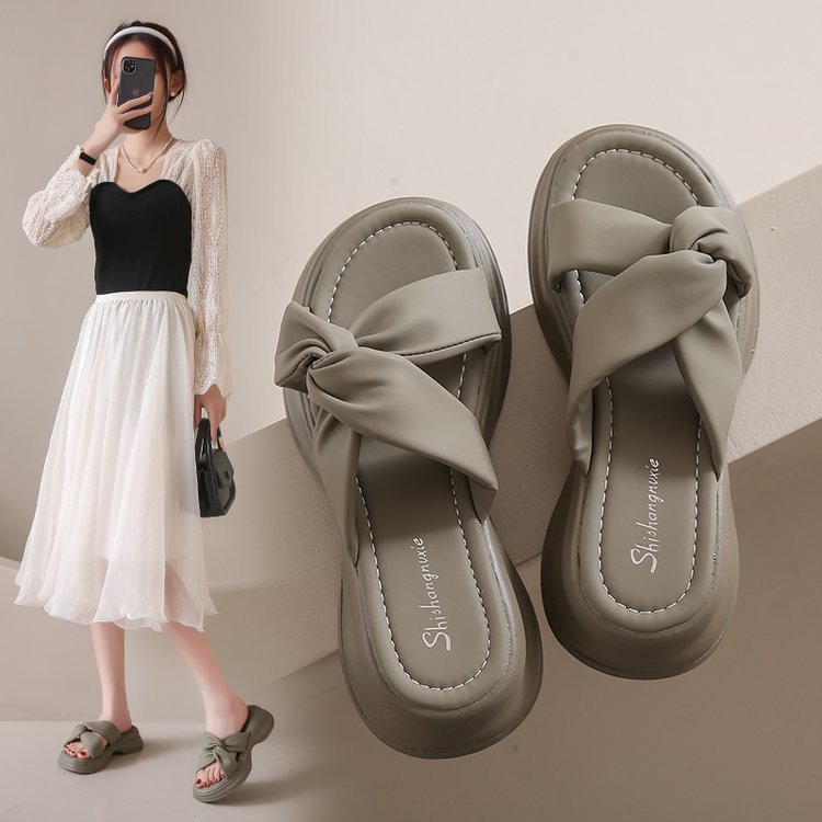 Best selling causal shoe slides platform women slipper shoes with high quality