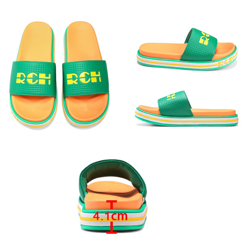 High-End Pillow Custom Sendal Man Slides Slippers Logo Pu Custom Very Soft Sendal Pria Outdoor Designer Slides Sandals For Man