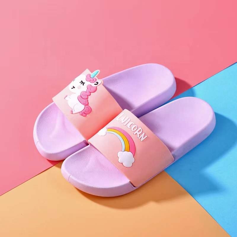Summer Kids EVA Beach Cartoon Flip Flop Slippers Slides Shoes House Slippers Slides Indoor Baby for Girls