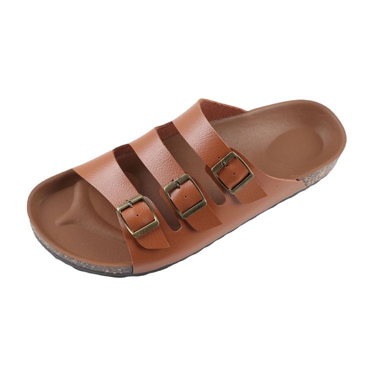 designer sandals Manufacturer Custom Big Size Cork Slippers For Women Summer Fashion Ladies Slides Slippers heel protection