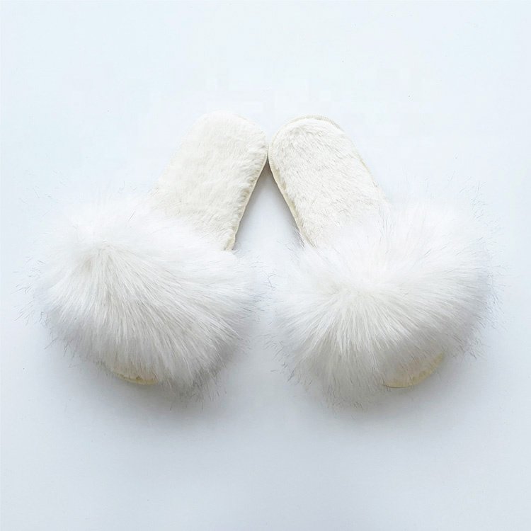 2021 luxury newest warm ladies fuzzy plush indoor slides slippers fluffy furry house slippers winter fur women shoes