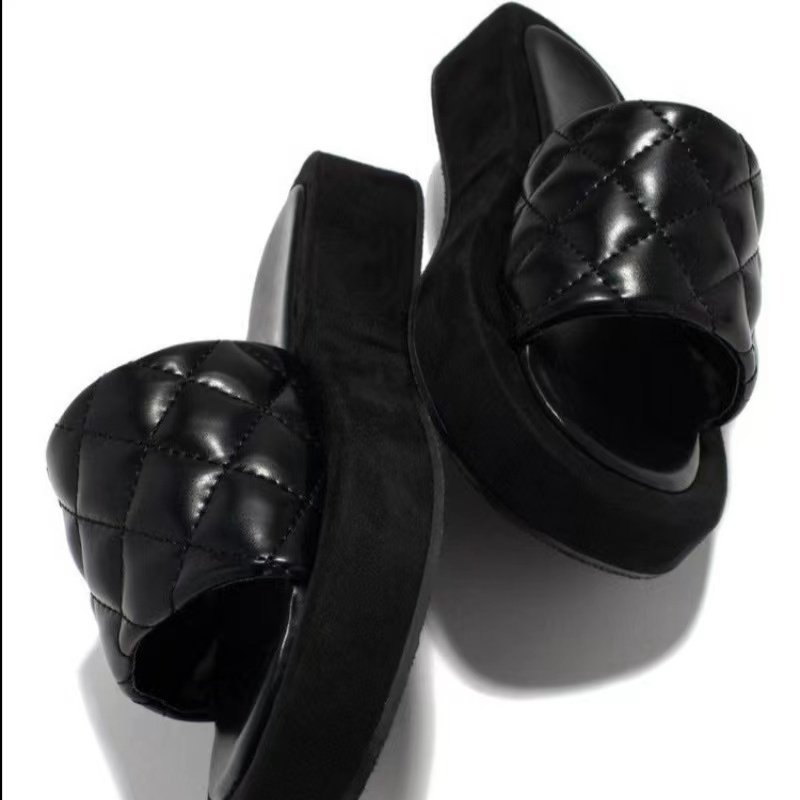 Round Leather Lining outdoor indoor custom slides sandals women slides footwear slipper for women new slide slipper