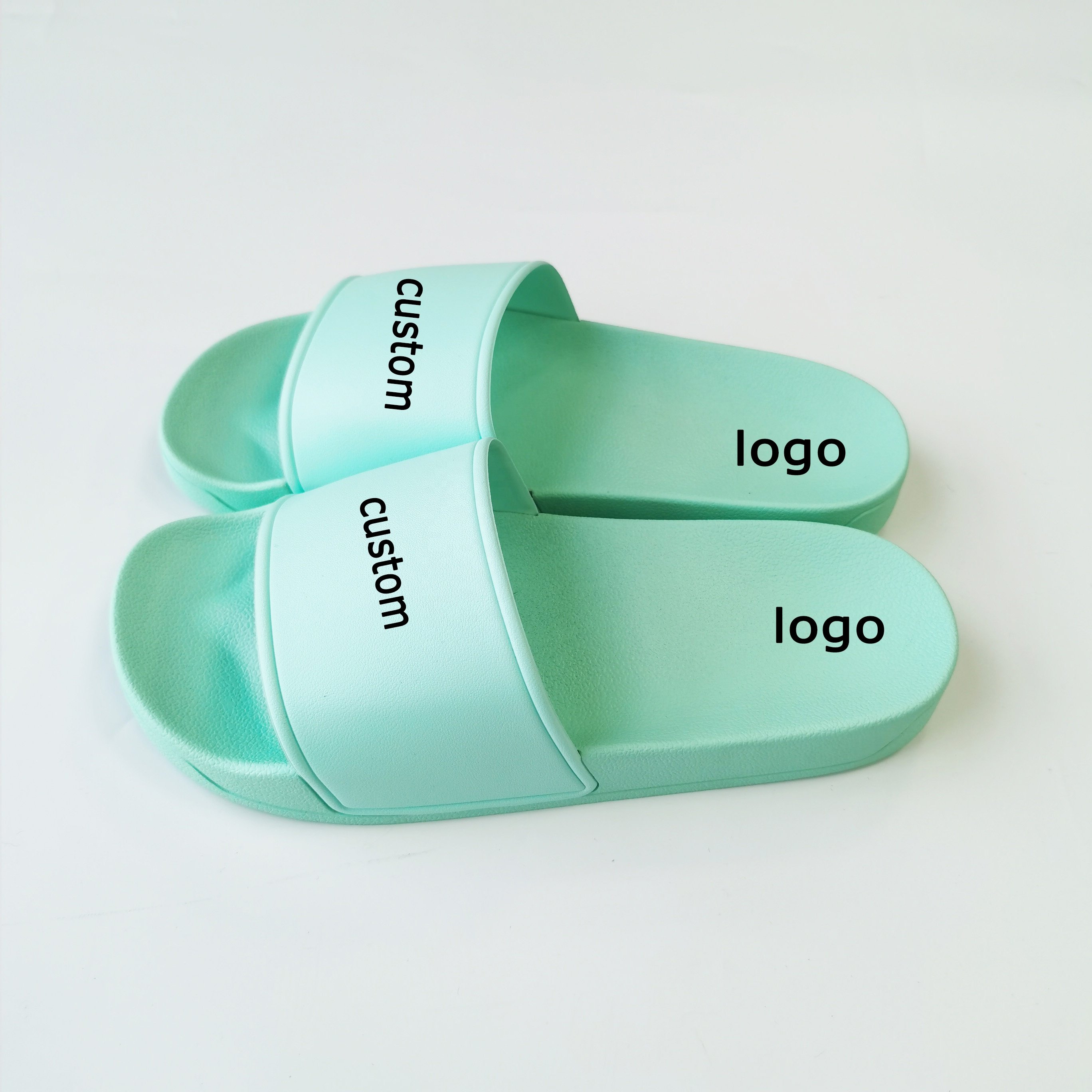 2022 EVA PVC Shoes man Sandal Made Printed Logo Woman Custom Slippers men slides
