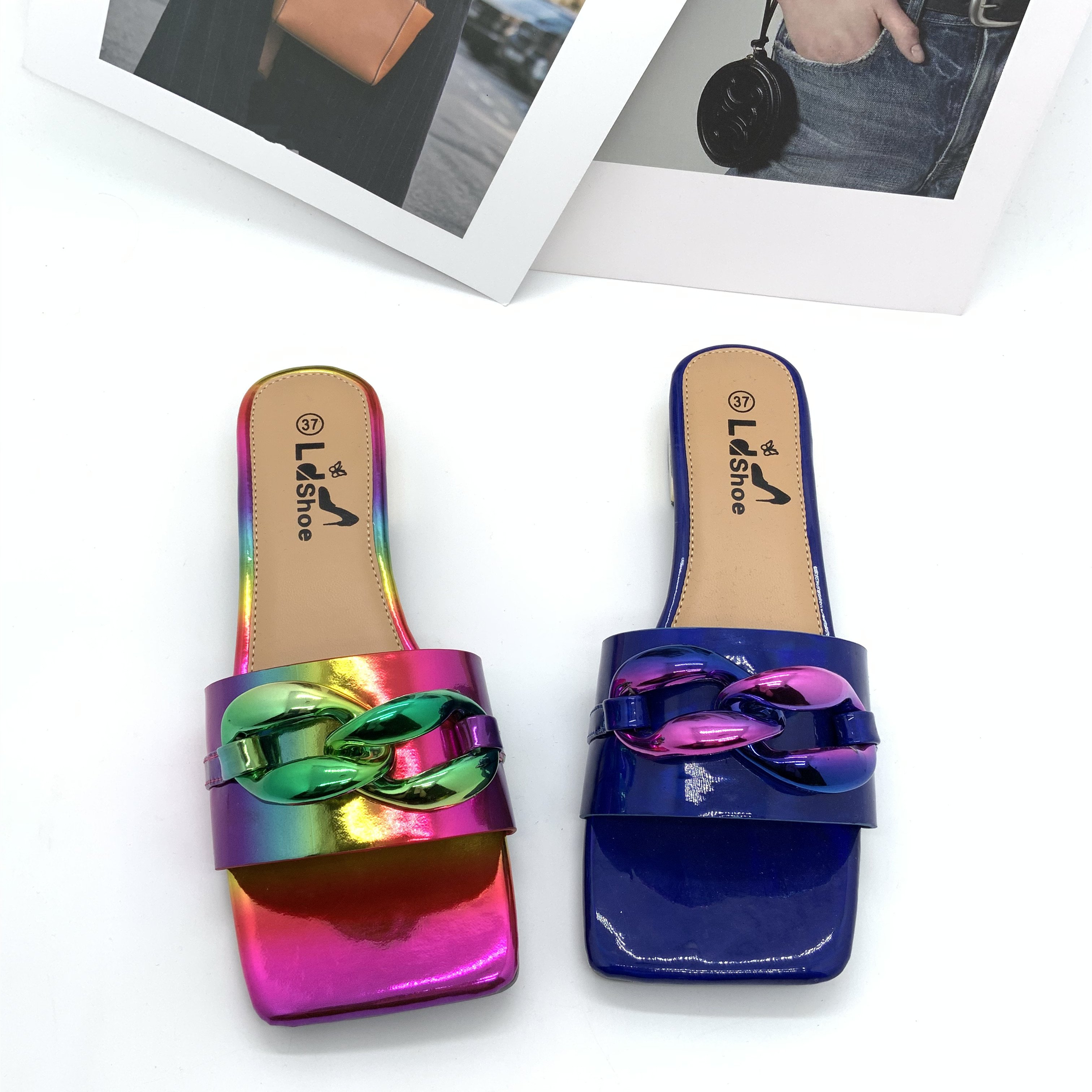 2023 Summer Flat Slides Shoes Ladies Slippers Casual Sandals Women Fashion Shoe For Women slide slippers shoe