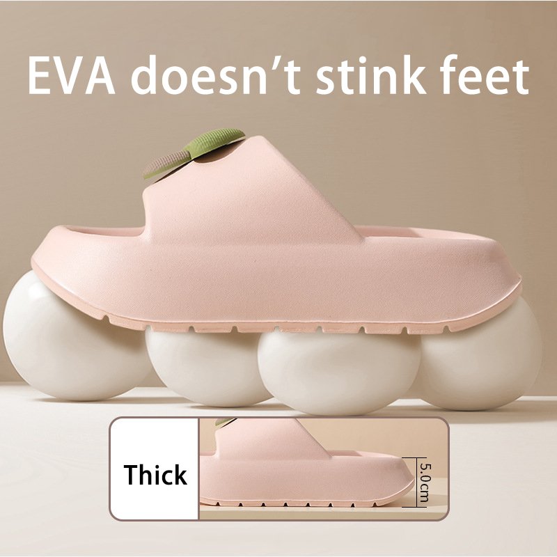 Summer New Mushroom Slippers With Soft Soles For Outdoor Wear Indoor Silent Non Slip and Sool Slippers for Women