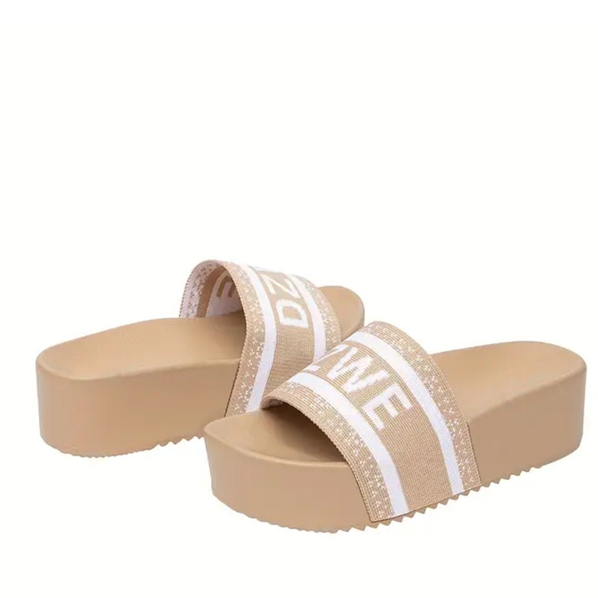 Letter custom wedge diamond rhinestone sandals slippers beach slides personalized new design for women black