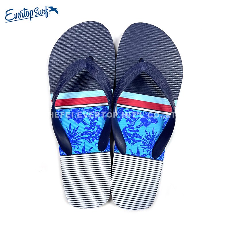 Fashion mens printed slides slipper comfortable high quality beach flip-flops slippers
