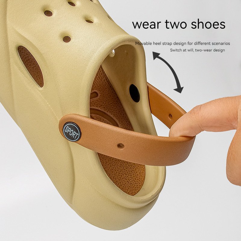 2024 New Fashion Soft And Comfortable Shoes For Women Thick-soled Outdoor Wear Eva Sandals And Slippers For Men