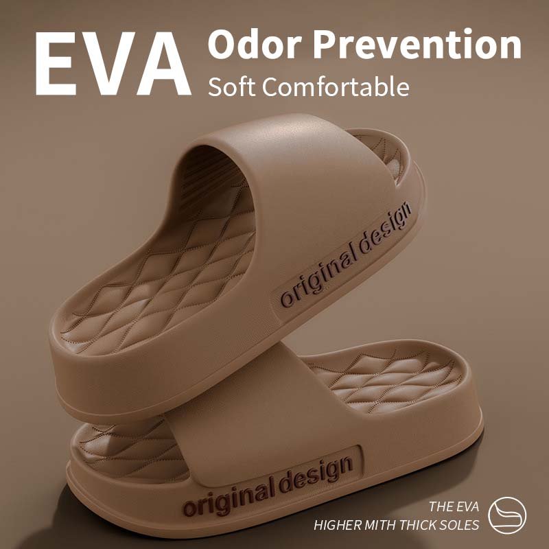 2024 Hot Sell Eva Platform Unisex Slippers Anti-slip Pillow Slippers for Women and Men