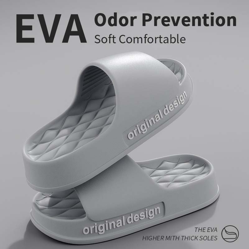 2024 Hot Sell Eva Platform Unisex Slippers Anti-slip Pillow Slippers for Women and Men