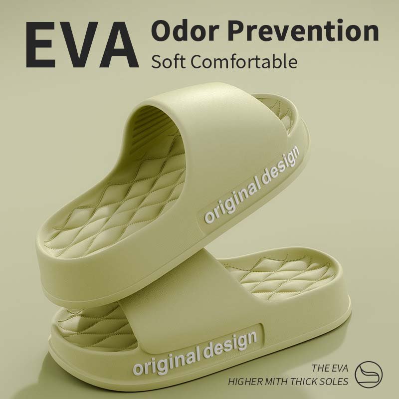 2024 Hot Sell Eva Platform Unisex Slippers Anti-slip Pillow Slippers for Women and Men