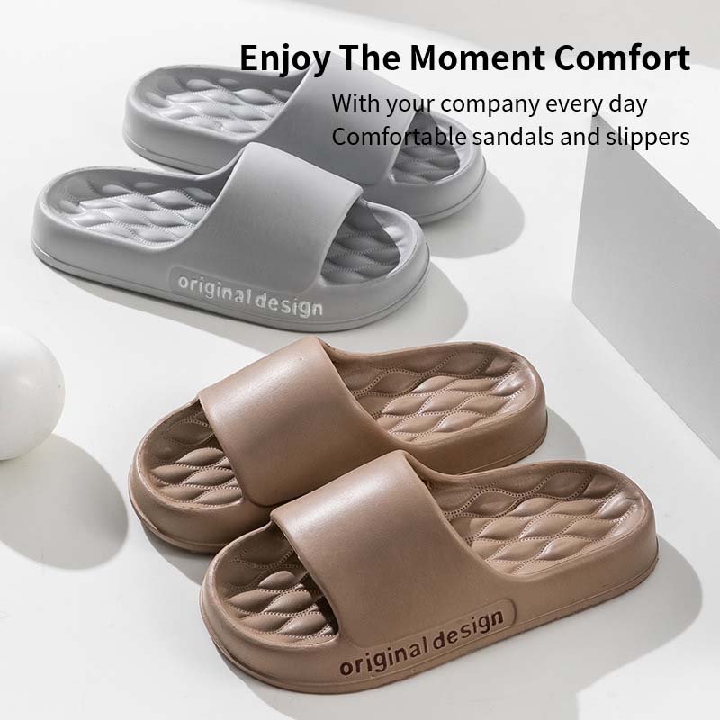 2024 Hot Sell Eva Platform Unisex Slippers Anti-slip Pillow Slippers for Women and Men