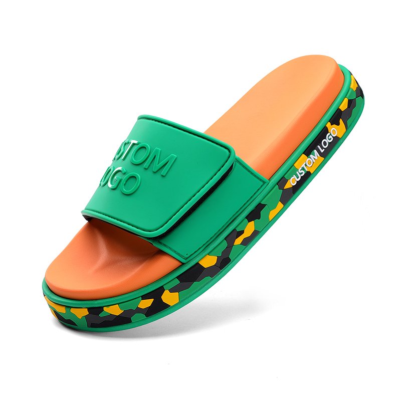 2024 Low Moq Custom Eva Slides Slipper Logo Mens Slides Slippers Custom Sandals With Logo
