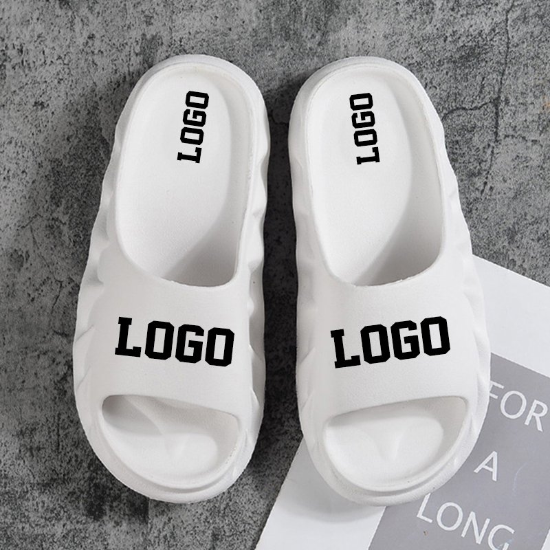New Fashion Summer Men's Sports Flame Slides Slipper With Your Logo Custom EVA Shoes Sandal Slippers For Women Men 2024
