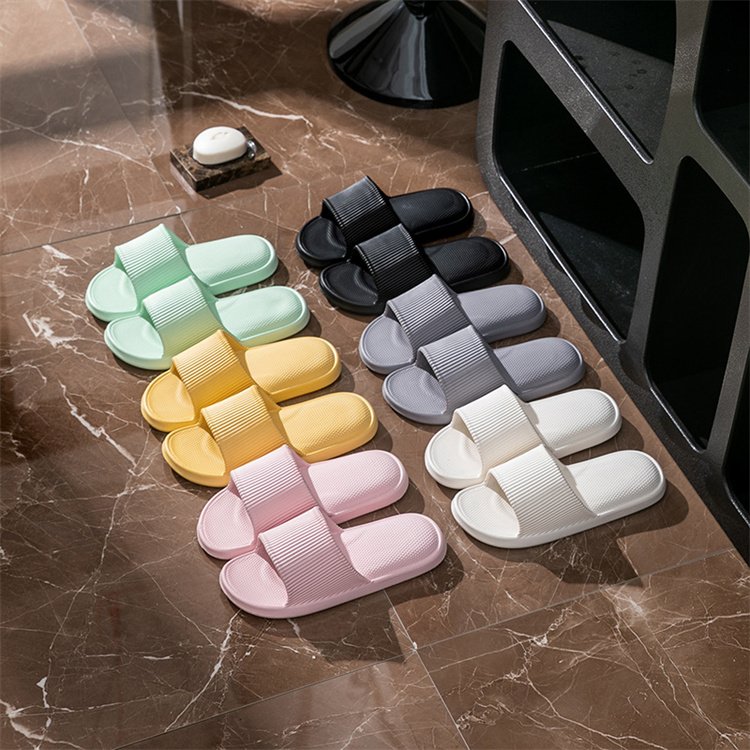 Cheap wholesale Thick bottom casual eva slippers outdoor sandals beach candy color slides flat shoes eva slippers for women