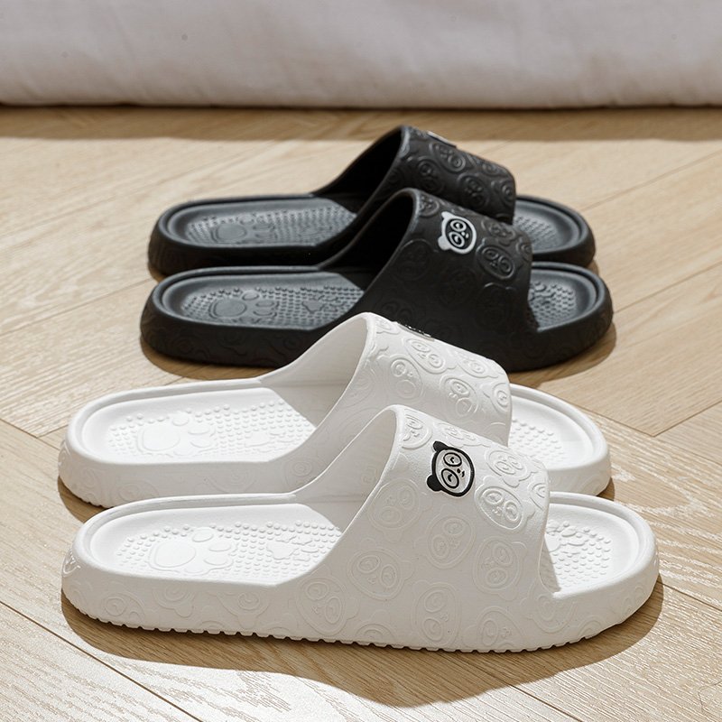 Wholesale Cute Bear Comfortable Thick Sole Compression Molding Home Slipper Women's Shoes Men's Shoes Slides Slippers