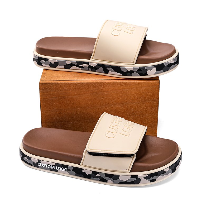 New Women Thick Sandals Custom Logo Slides Sandals Oem Custom Logo Slides Slippers Flat Sandals Mens Street Trends Slippers