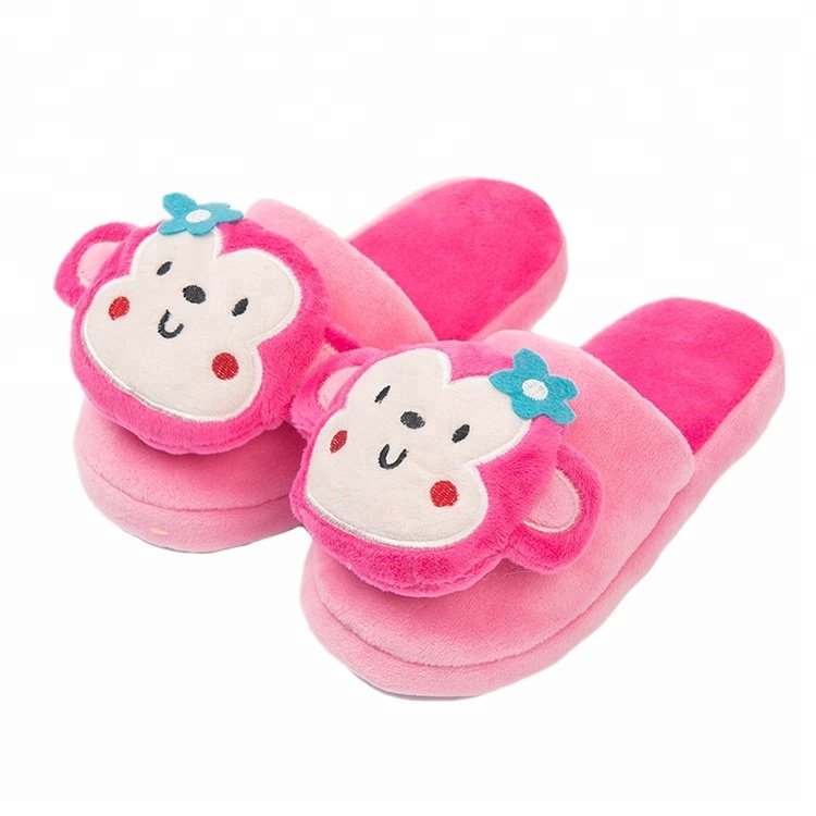 Plush Indoor Monkey Panda Bear Shoe slipper Home slippers Indoor Warm Plush Animal slippers Shoes For Children