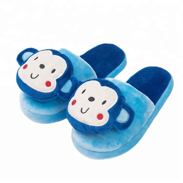 Plush Indoor Monkey Panda Bear Shoe slipper Home slippers Indoor Warm Plush Animal slippers Shoes For Children