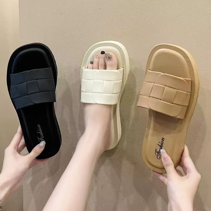 Pillow Slides pflops for men home slippeSummer Fashion Thick Bottom Step On Shit sport Slippers Women Outdoor Indoor Sandals