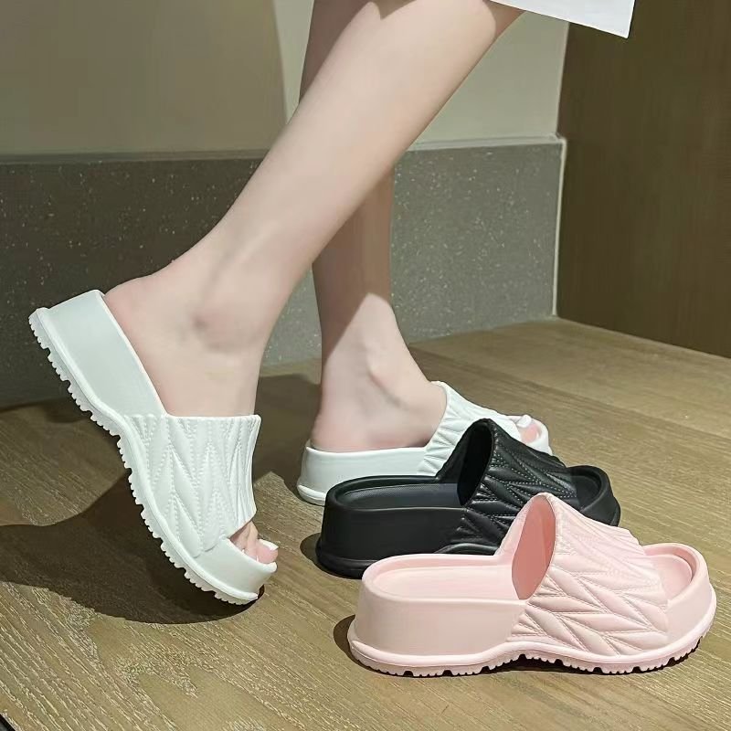 Pillow Slides pflops for men home slippeSummer Fashion Thick Bottom Step On Shit sport Slippers Women Outdoor Indoor Sandals