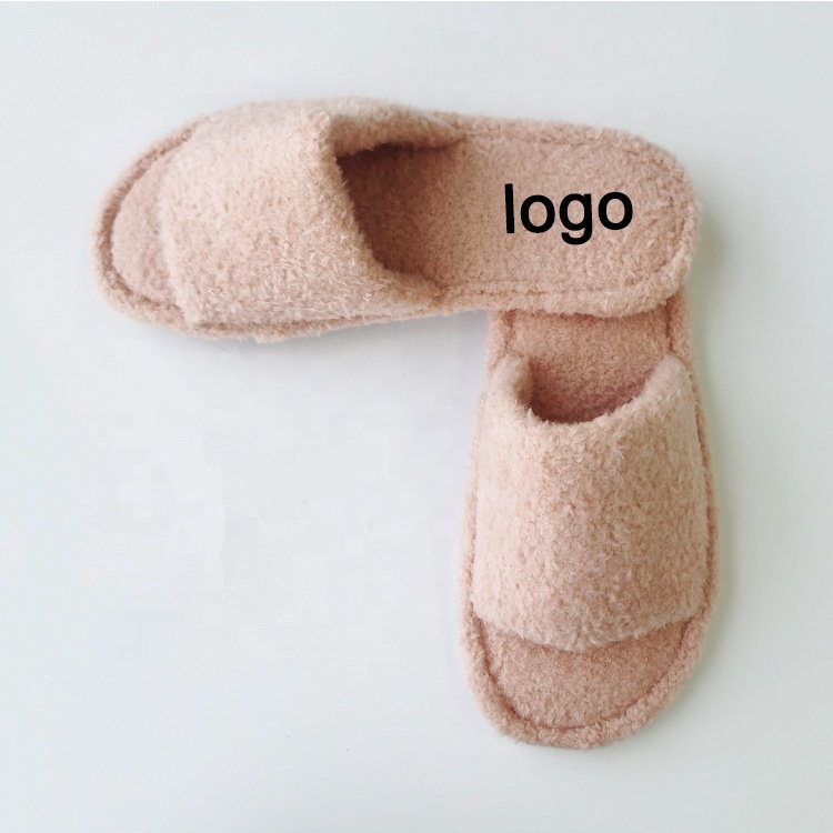 High Quality Cream Color Winter Bedroom Slippers for Ladies and Girls Soft Sole New Arrival Indoor House Slide Footwear