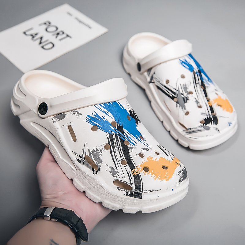 2023 Wholesale Factory Direct Price High Quality Men Clogs Sandals Slides Clogs Outdoor Beach Baotou Slipper