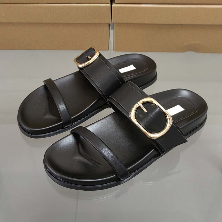 Large Size 42 Famous ZA Shoes 2024 Summer Outdoor Thick Bottom Slippers for Women Designer Beach Slides Slippers