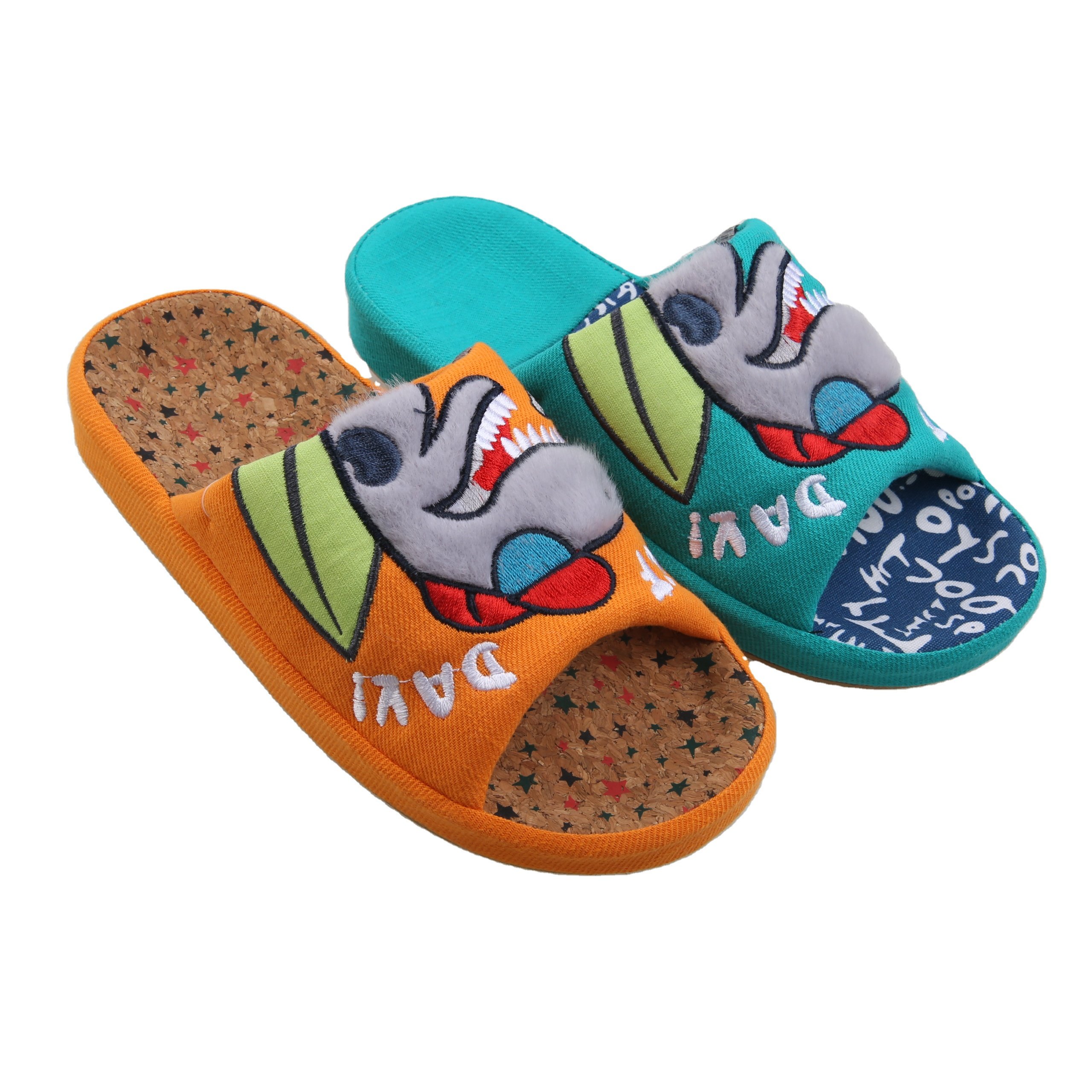 Summer Fancy Home children Funny Cute Cartoon Dinosaur kids Indoor Slides sandals