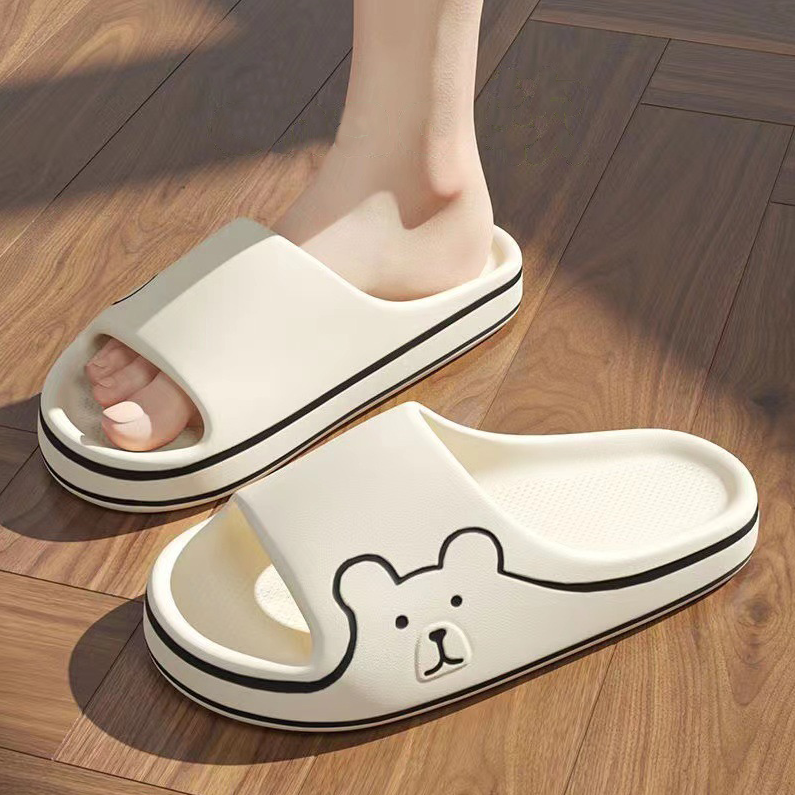 Wholesale 2023 Slides Slippers Cartoon Bear Unisex Home Summer for Women terlik flipflops designer slides slippers