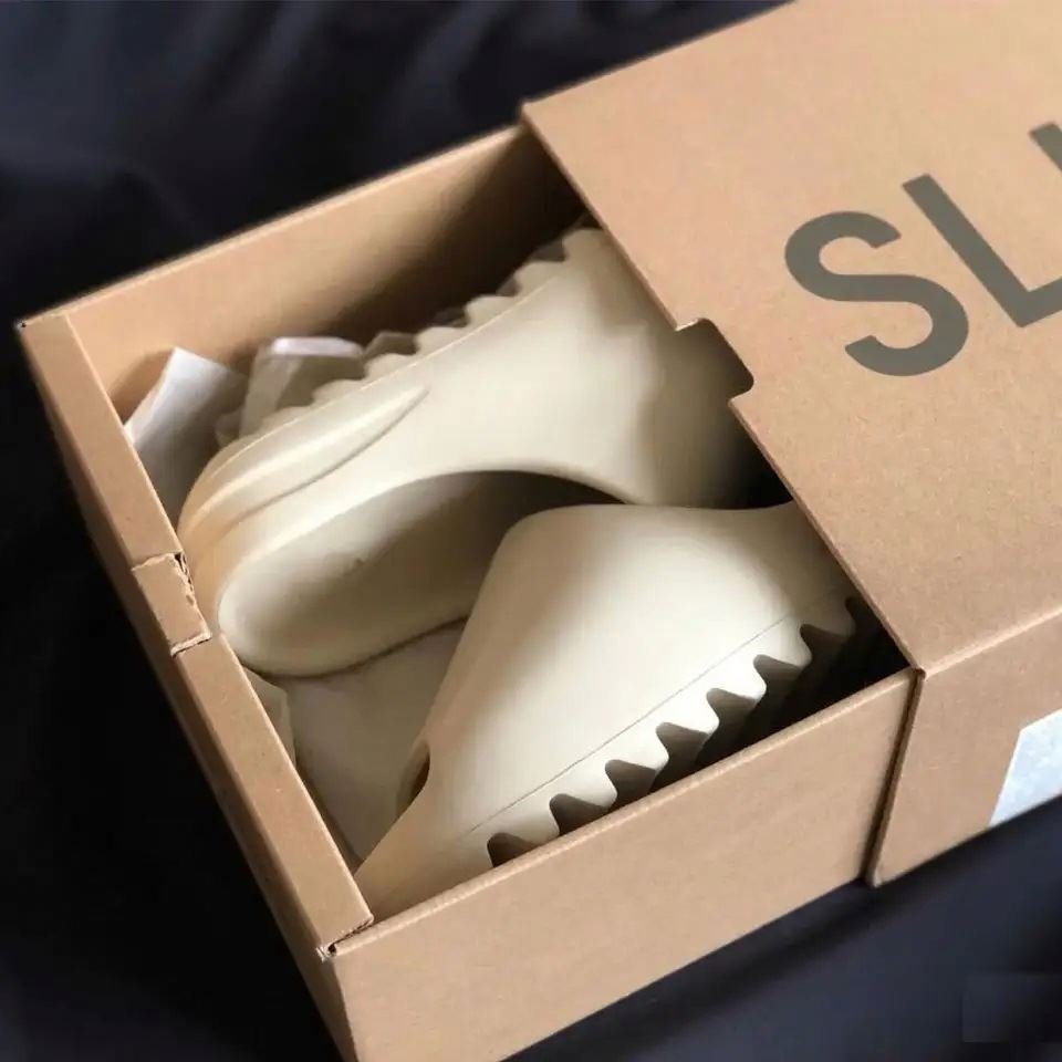 Wholesale Factory Walking Style Shoe Top Quality Slide Slipper Fashionable With Box Orange Tan Unisex Sandals Slides Slippers