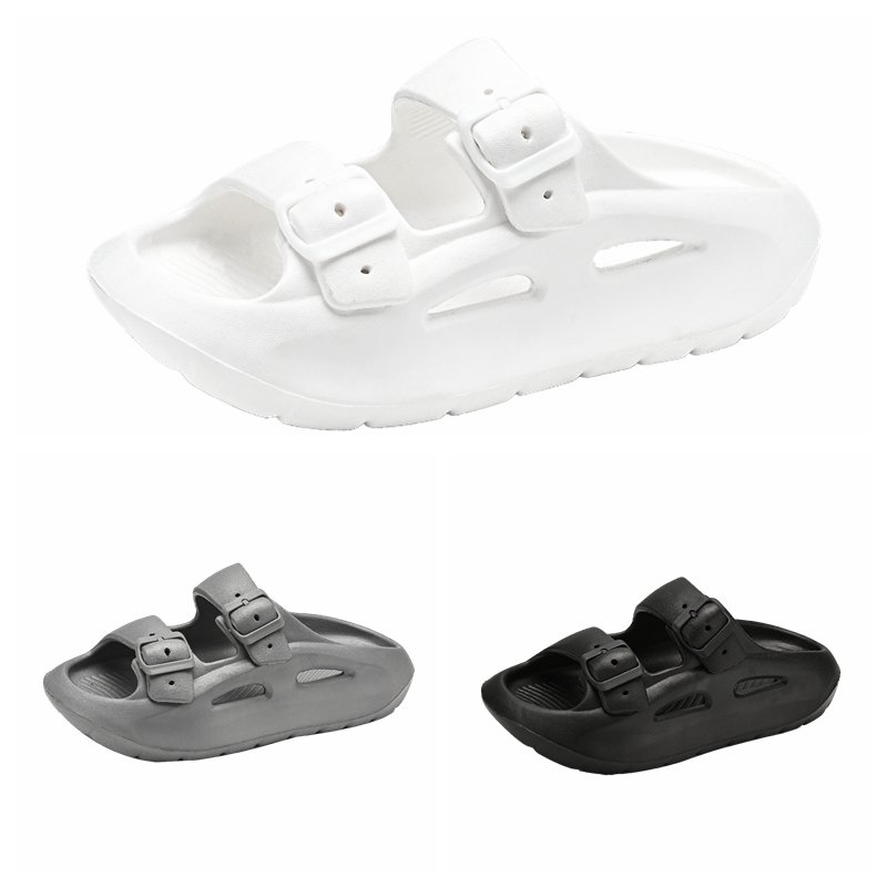 Custom Logo With Small MOQ slide sandals Cloudy EVA Hoop & Loop Adjustable Slides Slippers For Men