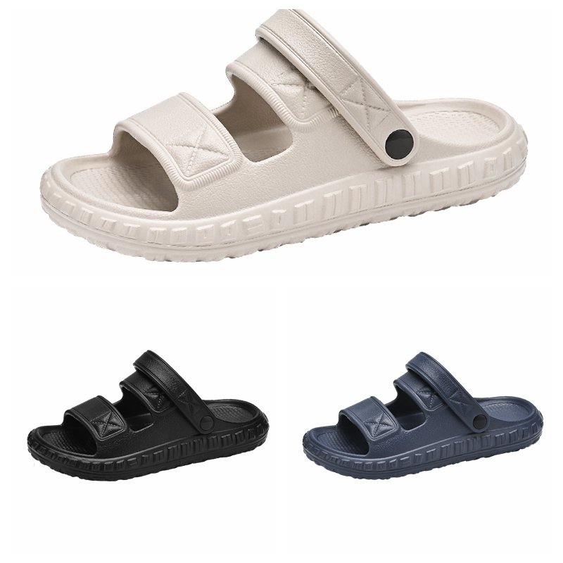 Custom Logo With Small MOQ slide sandals Cloudy EVA Hoop & Loop Adjustable Slides Slippers For Men
