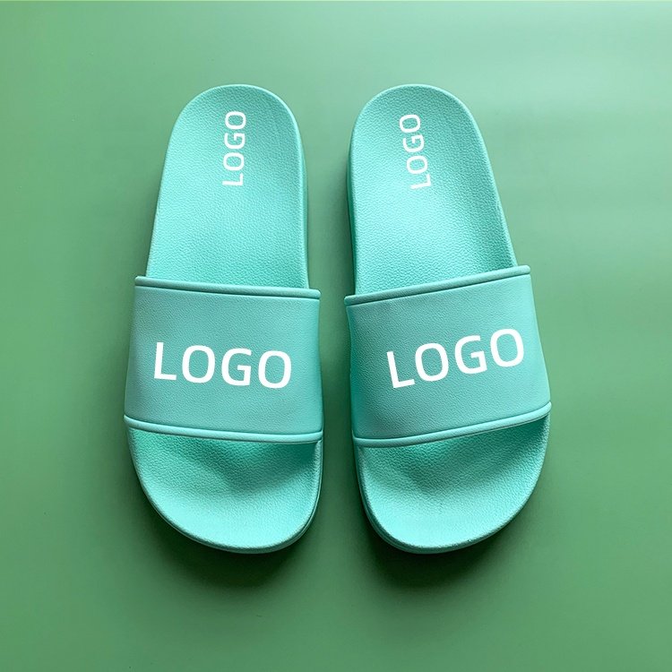 2024 Factory Price High Quality Wholesale Custom Slides Slippers with Logo for Ladies Indoor Outdoor Women'sPVC Shoes