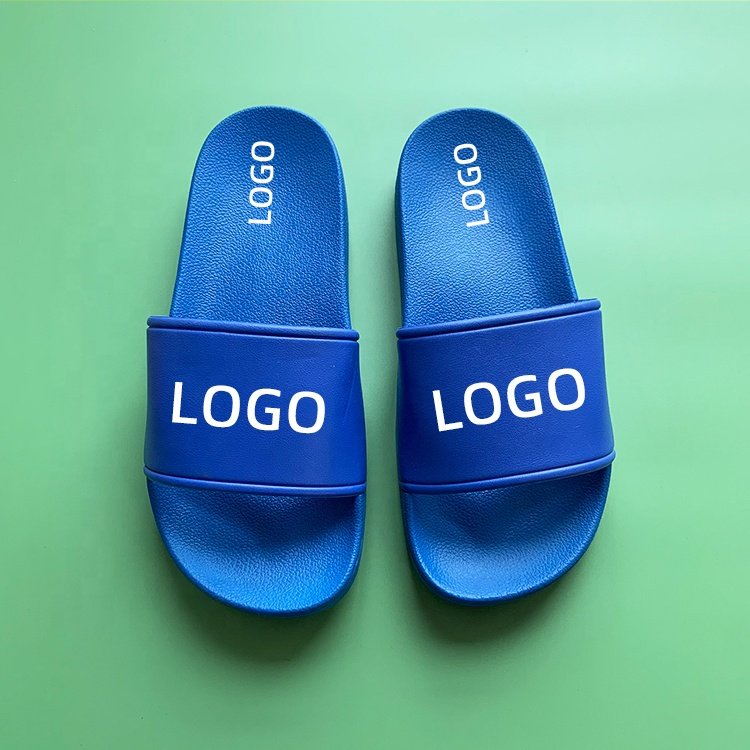 2024 Factory Price High Quality Wholesale Custom Slides Slippers with Logo for Ladies Indoor Outdoor Women'sPVC Shoes