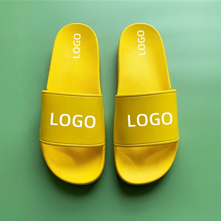 2024 Factory Price High Quality Wholesale Custom Slides Slippers with Logo for Ladies Indoor Outdoor Women'sPVC Shoes