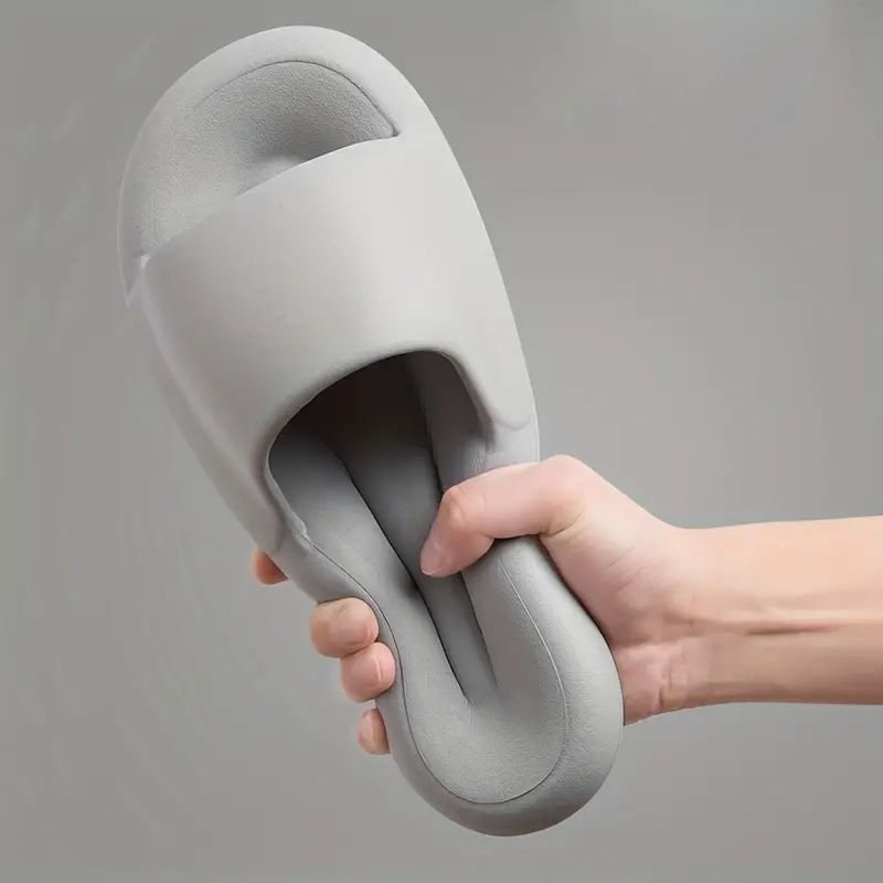 Men's Essential Slide Slippers Anti-Slip and Recyclable EVA Thick PVC Upper Platform for Beach outdoor and Indoor Use for Summer