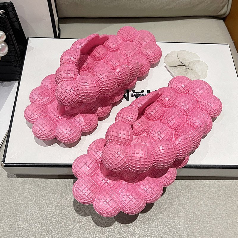 2023 Fashion Designer Flat Sandals Outdoor Summer Beach Casual Women Flip Flops Flip-flops Bubble Slides For Women