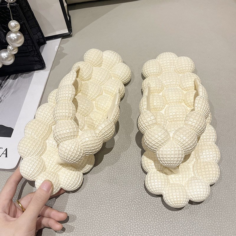 2023 Fashion Designer Flat Sandals Outdoor Summer Beach Casual Women Flip Flops Flip-flops Bubble Slides For Women