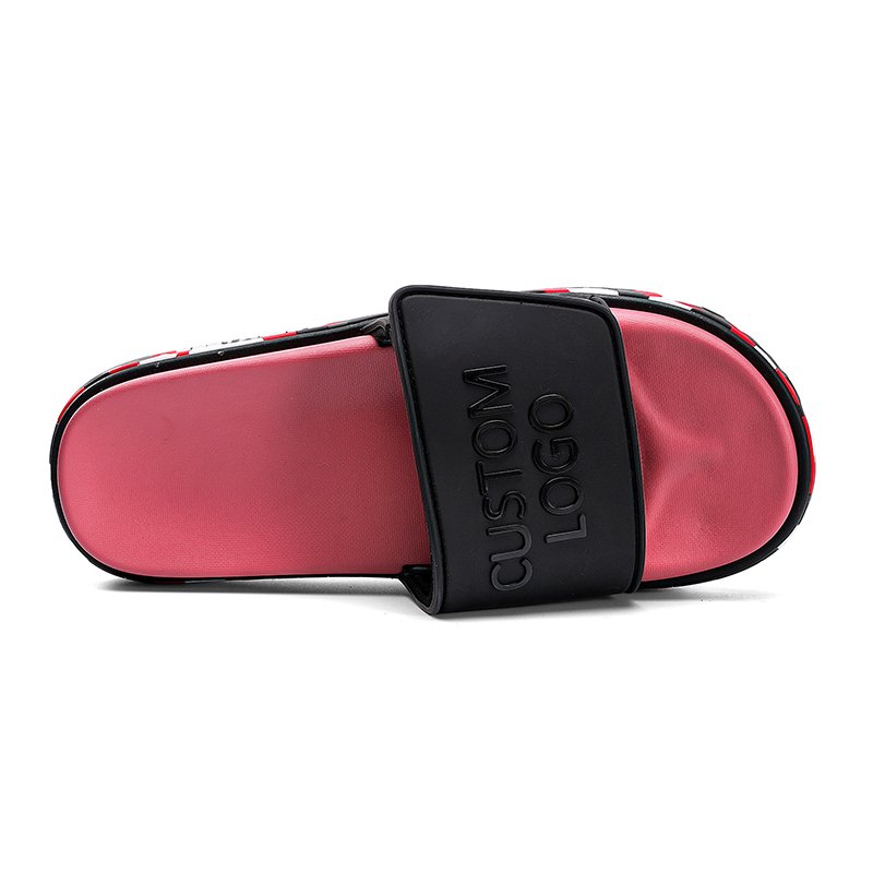 2024 New Customization Fashion Slides Slippers Designer Trendy Sliders Sandal Men Logo Custom Soft Pu Slippers For Man