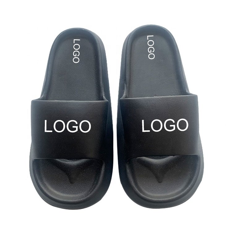 Custom Women Cushioned Thick Sole Beach Indoor Bathroom Soft EVA Home Summer Slides Slippers